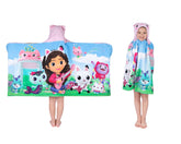 Franco Gabby's Dollhouse hooded towel wrap 24x50, ideal for bath and pooltime drying.