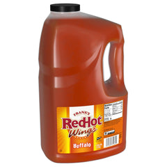 Frank's RedHot Original Buffalo Wings Sauce bottle front label showing authentic heat