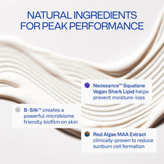 Freaks of Nature Peak Performance SPF 50 texture absorbs quickly with no residue.