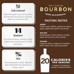 Free Spirits bourbon spirit mixed cocktail image demonstrates versatile, low-alcohol mixing options.