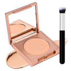 FREEORR Under Eye Brightener with Brush showing easy, precise application for brighter eyes.