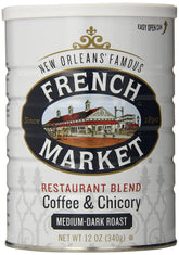 French Market Coffee & Chicory can front shows premium blend for daily ritual