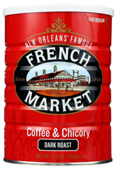 French Market Coffee & Chicory Dark Roast pack-of-six with bold flavor, ready to brew