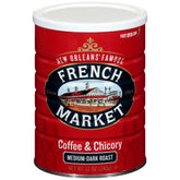 French Market Coffee & Chicory pack label highlighting bold New Orleans flavor.