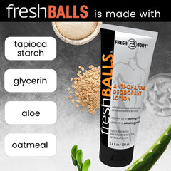 Fresh Body FB soothing aloe in the formula calms the skin.