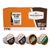 Fresh Roasted Coffee dark roast variety pack pods ready for home brewers