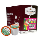 Fresh Roasted Coffee Jamaican Me Crazy pod with bold vanilla caramel aroma for a flavorful start.