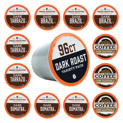 Fresh Roasted Coffee K-Cup pods in packaging for quick single-serve mornings.