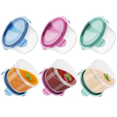 Freshmage salad dressing container to-go six-pack with leakproof lids for mess-free lunches