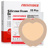 FRESINIDER 7x7 wound dressing border provides secure fit and protection for sacral wounds.