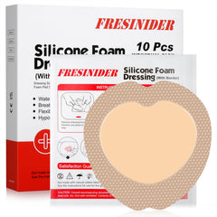 FRESINIDER 7x7 wound dressing border provides secure fit and protection for sacral wounds.