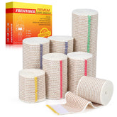 FRESINIDER Premium Elastic Bandage Wrap 7-pack showing versatile kit for multiple body areas.