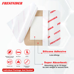 FRESINIDER waterproof bandage cover stays in place during activities and showers.