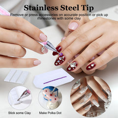 FRICHOM self-adhesive wax tips simplify rhinestone pickup and reuse.