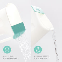 Frida Baby Rinser features dual grip for easy, comfortable pouring.