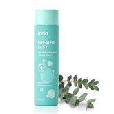 Frida Baby Eucalyptus Vapor Bubble Bath bottle pour for gentle cleansing on delicate skin.