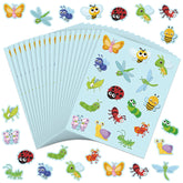 Frienda butterfly stickers: vibrant 1x1 inch decor for crafts and classroom rewards.