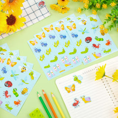 Frienda dragonfly stickers: vivid 1x1 inch decor for walls and windows.