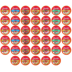 Friendly's coffee pods assorted ice cream flavors box front, ideal for quick Keurig flavor variety.
