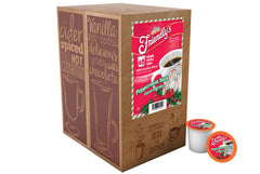 Friendly's peppermint coffee pods packaging side view for quick, mess-free brews