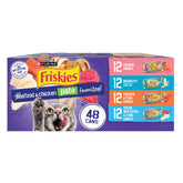 Friskies Pate Seafood Cans entice her with aroma to invite her to dine.