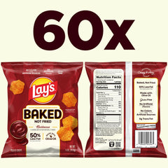 Frito-Lay Baked Lay's Barbecue bags shown on shelf for easy lunch snacking.