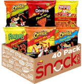Frito-Lay Flamin' Hot Mix packaging display, ideal for sharing at gatherings.