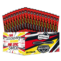 Jack Link’s Flamin’ Hot meat sticks pack of 20 with bold heat for quick snacking.