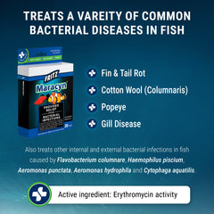 Fritz Maracyn label close-up with active ingredient and guidelines