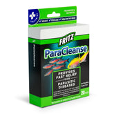 Fritz Aquatics ParaCleanse packaging bottle for easy at-home parasite treatment in aquariums