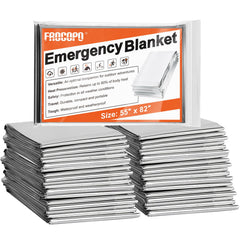 Frocopo emergency blanket folded to card size, ultra-portable for outdoor kits