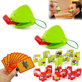 Frog Mask with Blow Tongue ready for a fun family game night.
