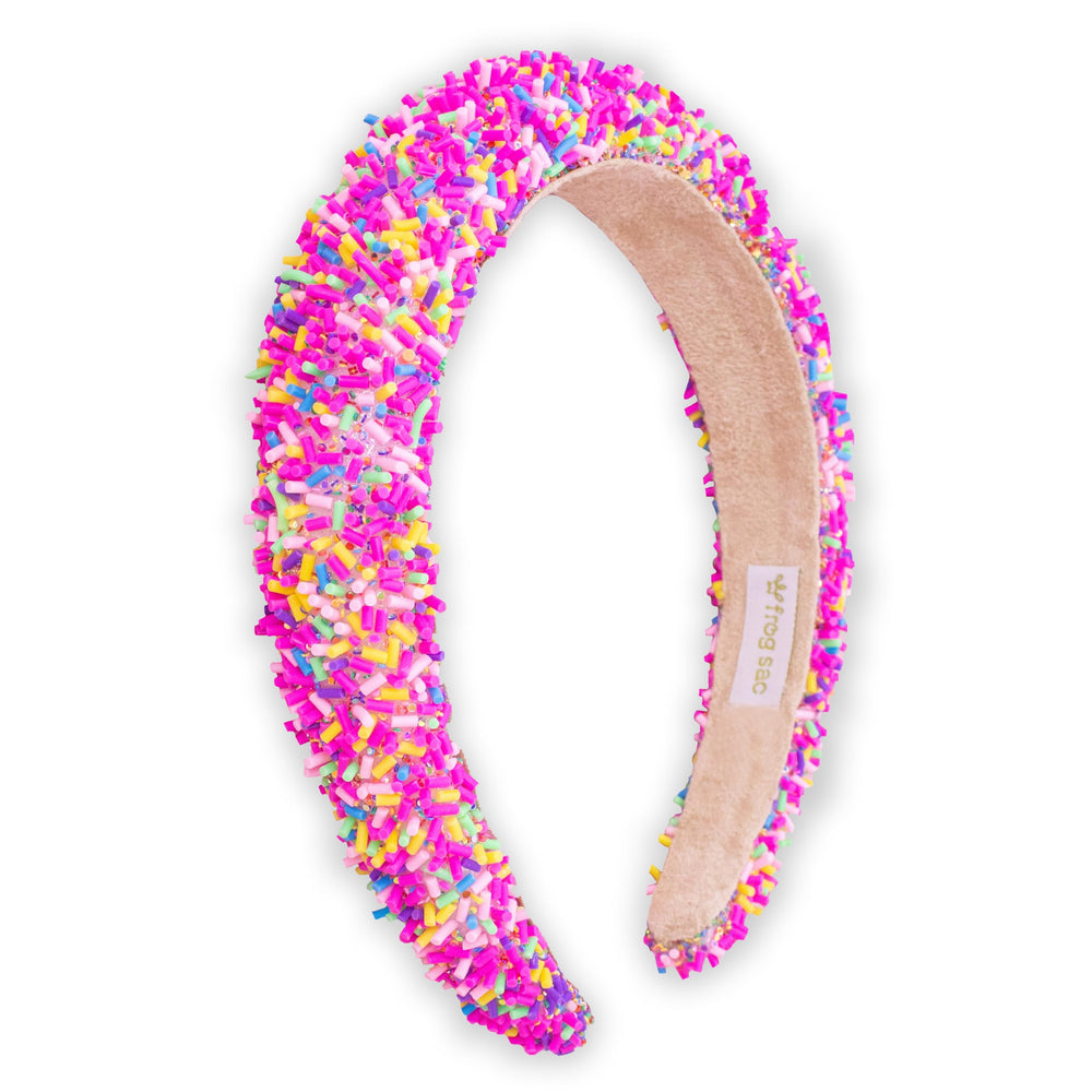 FROG SAC pink sprinkle headband for daily wear and play