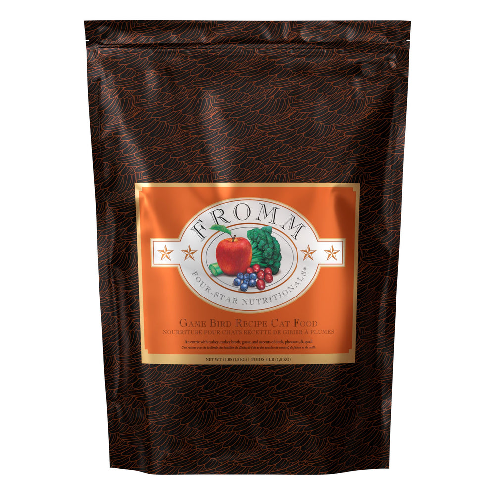 Fromm Four-Star Game Bird turkey recipe kibble for daily meals across ages.