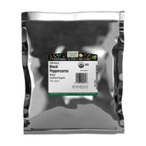 Frontier Co-op Tellicherry black peppercorns whole in a 1lb bulk bag, vibrant aroma for grinding