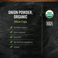 Close-up of Frontier Co-op White Onion Powder texture for even flavor distribution