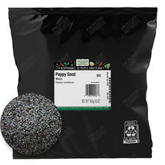 Frontier Co-op whole poppy seeds in a bulk bag for baking and garnish