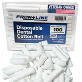 FRONTLINE Cotton dental rolls 100-pack in box for everyday care and first aid