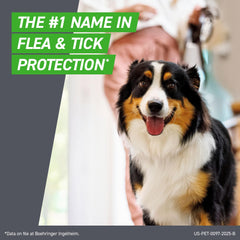 Frontline Plus for Dogs waterproof 24h indicates durable protection after exposure to moisture.