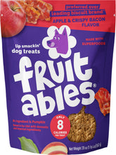 Fruitables croquant citrouille-bacon-pomme pour chien, parfait pour le dressage.