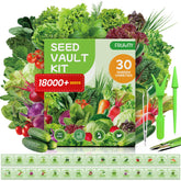Fruivity 30-varieties seed pack shown for year-round harvest potential.