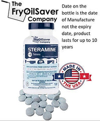 FryOilSaver QT-10 test strips verify sanitizer concentration