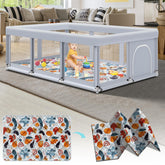 Fshibila playpen setup demonstrates quick assembly for busy parents.