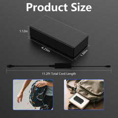 FSJTD 65W USB-C charger with built-in heat dissipation for safe operation.