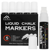 Fubullish Window Chalk Markers 5pack cap – handy storage and quick color reminders