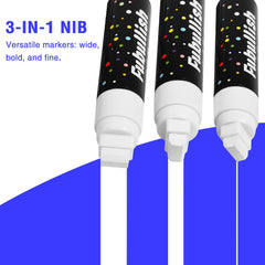 Fubullish Window Chalk Markers 5pack writing on glass – bold visibility for car windows
