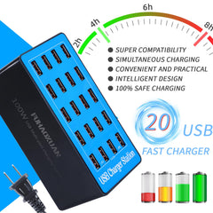 FUHAOXUAN USB charging station compact design saves desk space at home and in the office.