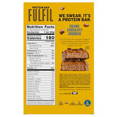 Cross-section of Fulfil bar showing coating and texture for indulgent snacking.