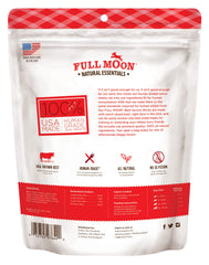 Close-up of Full Moon beef sticks with natural ingredients shown