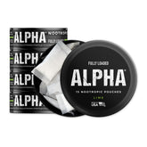 Fully Loaded Bullseye Alpha Nootropic Pouches Lime, front of can, discreet on-the-go option.